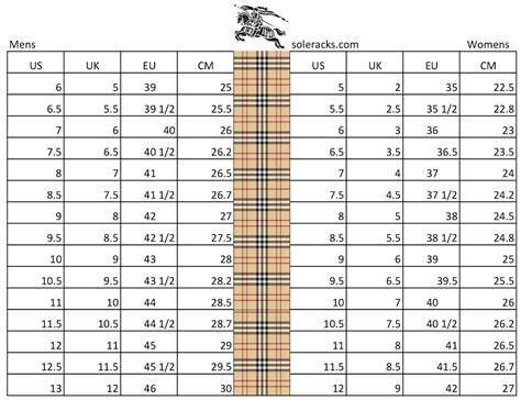 burberry xxl size chart|Burberry size chart women's.